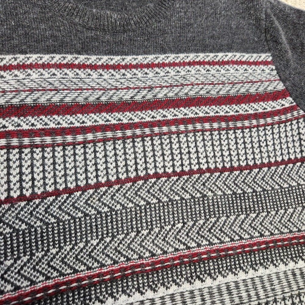 Banana Republic Sweater Men Medium Holiday Fair Isle Nordic Merino Wool Blend - Picture 4 of 10